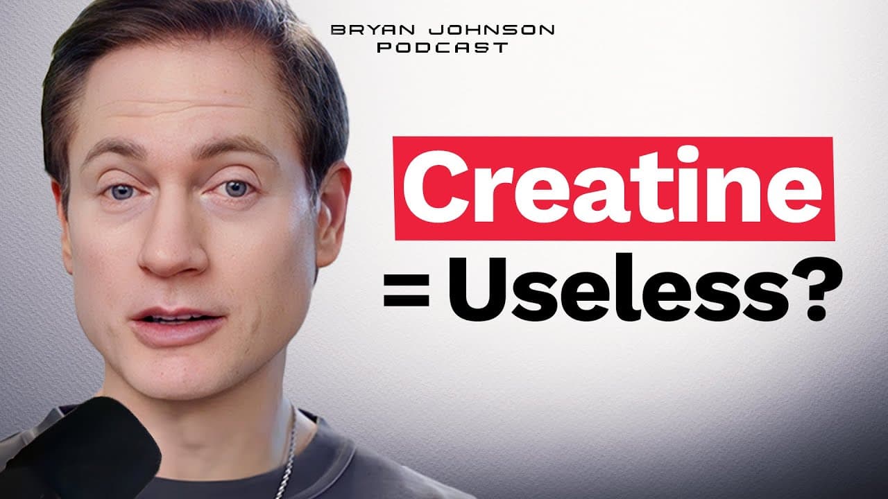 Creatine, Sleep Trackers, and AI Doctors | Bryan Johnson Podcast #3